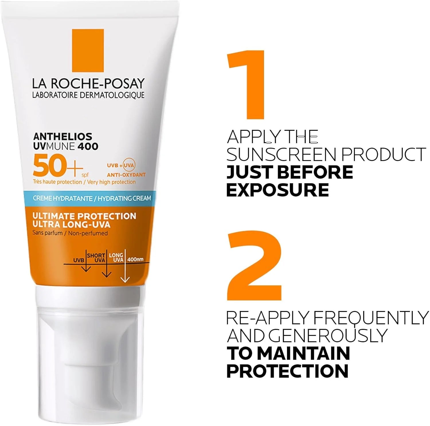 LA ROCHE-POSAY Anthelios UVMune 400 Hydrating Sunscreen SPF50+ 50mL