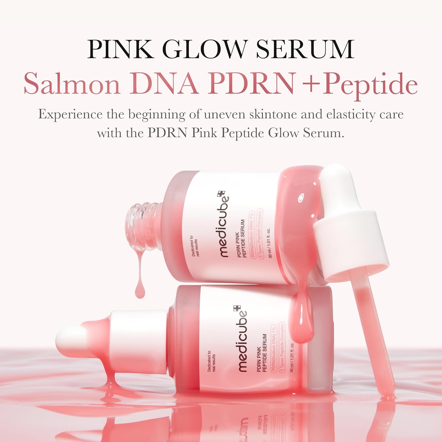 Medicube Salmon DNA PDRN Pink Peptide Serum, 1.01 fl.oz.