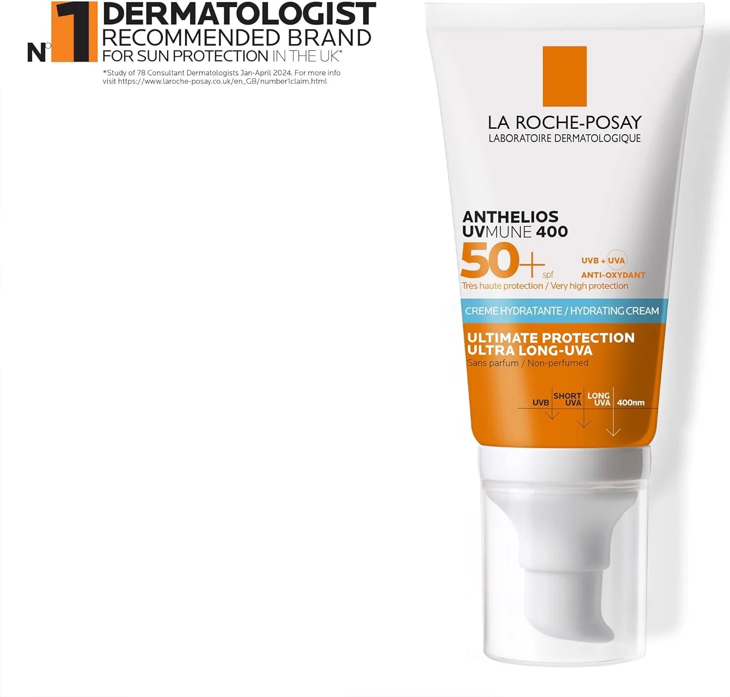 LA ROCHE-POSAY Anthelios UVMune 400 Hydrating Sunscreen SPF50+ 50mL