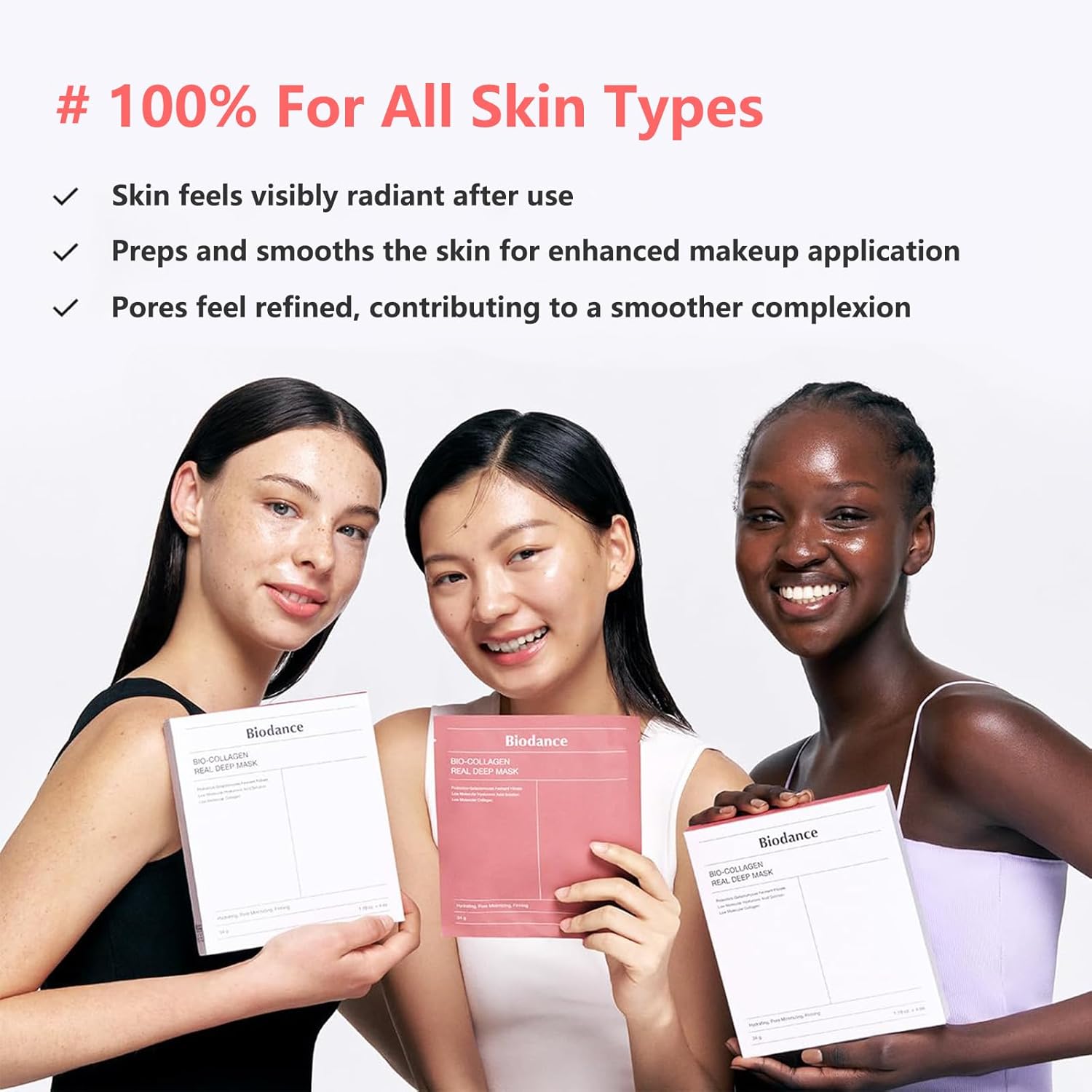 BIODANCE Bio-Collagen Real Deep Mask, Hydrating Overnight Mask, 34g x4ea