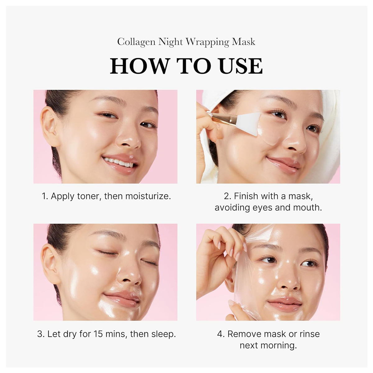 Medicube Collagen Overnight Wrapping Peel Off Elasticity & Hydration Care, 2.53 fl.oz