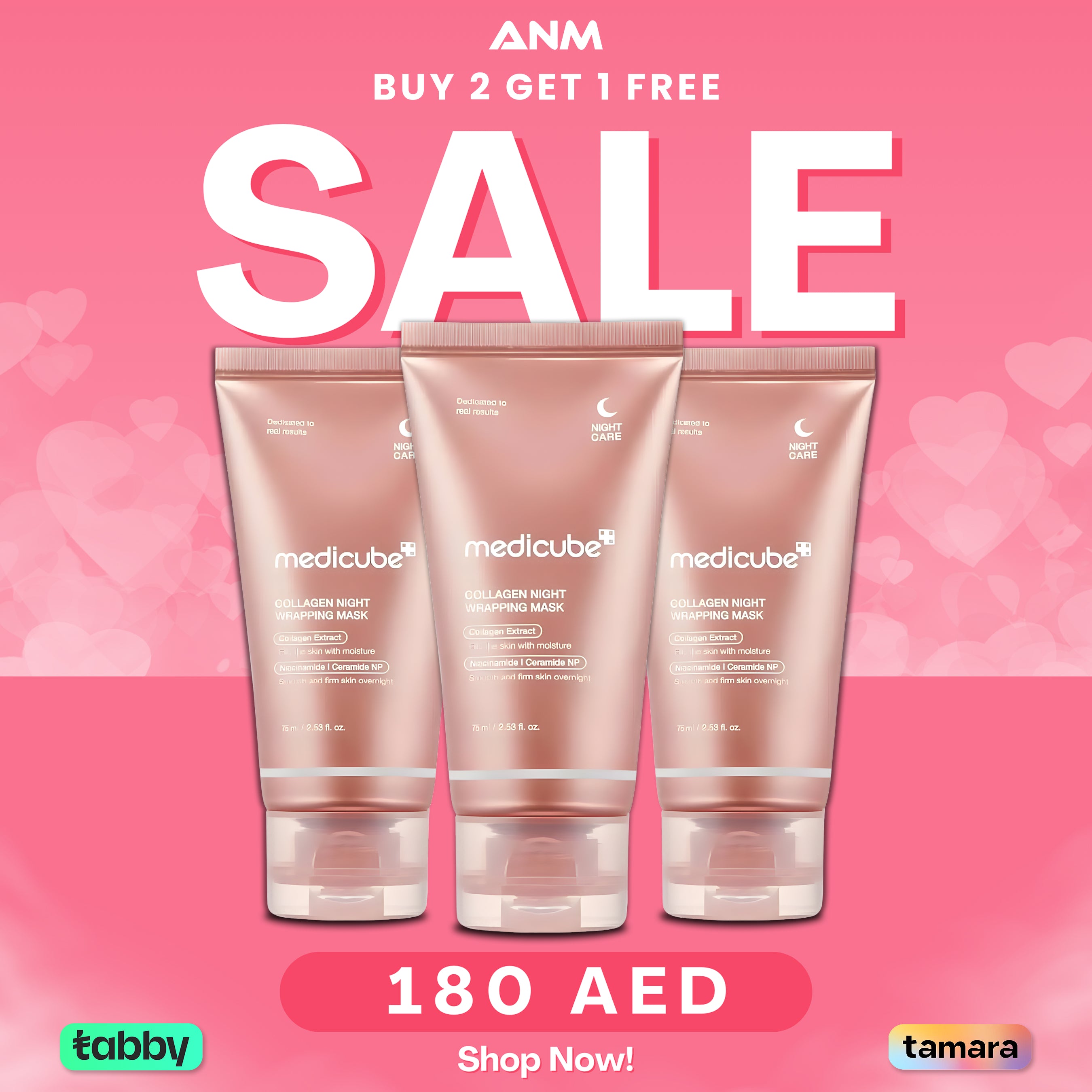 MEDICUBE COLLAGEN NIGHT MASK BUY 2 GET 1 FREE