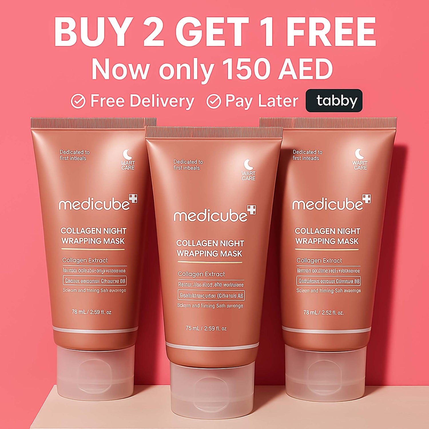 MEDICUBE COLLAGEN NIGHT MASK BUY 2 GET 1 FREE