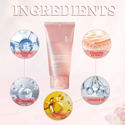 Collagen Night Wrapping Peel Off Facial Mask - Elasticity &amp; Hydration Care 75ML