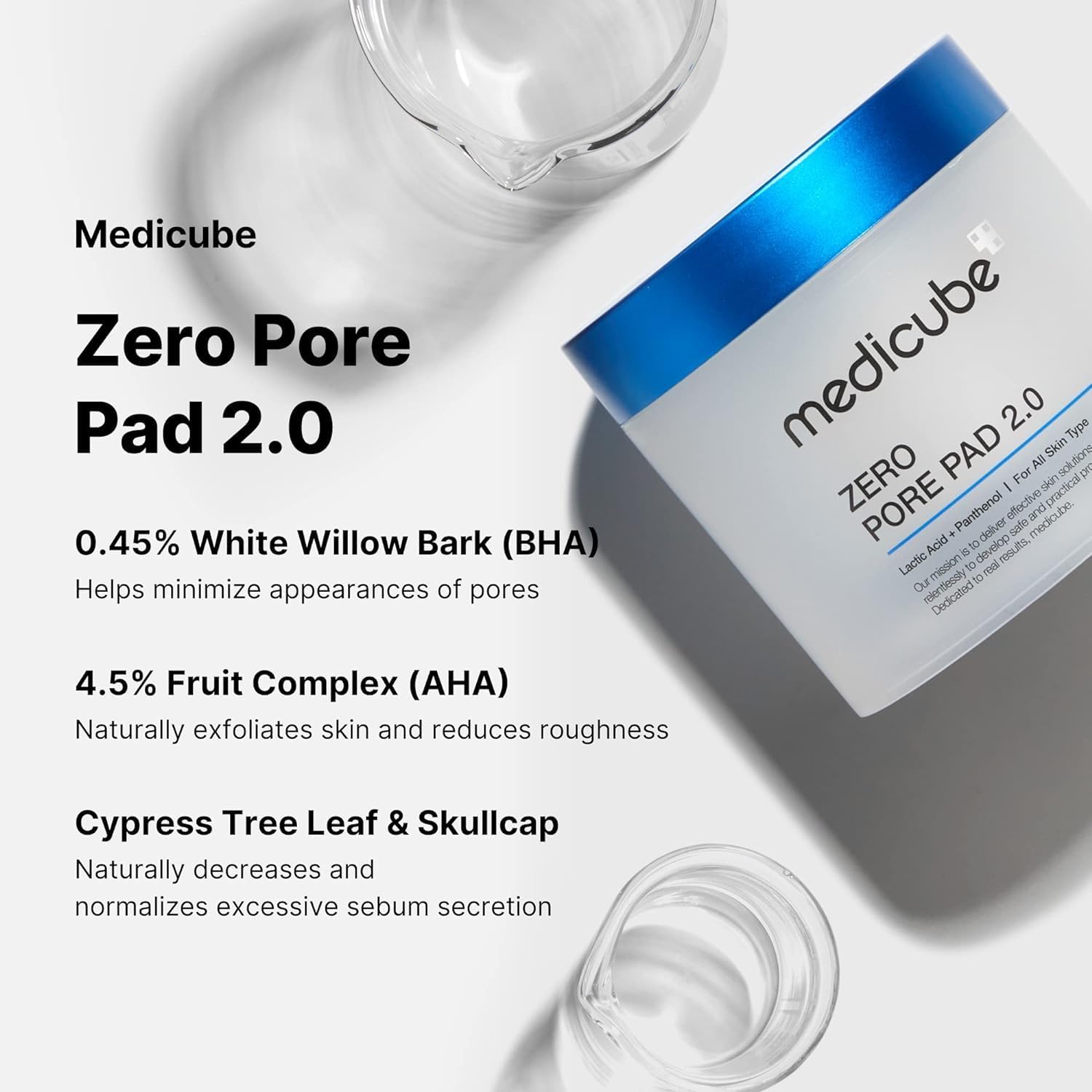 Medicube New Zero Pore Pad 2.0 70 sheets, 155 gle 5.47 oz.