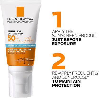 LA ROCHE-POSAY Anthelios UVMune 400 Hydrating Sunscreen SPF50+ 50mL