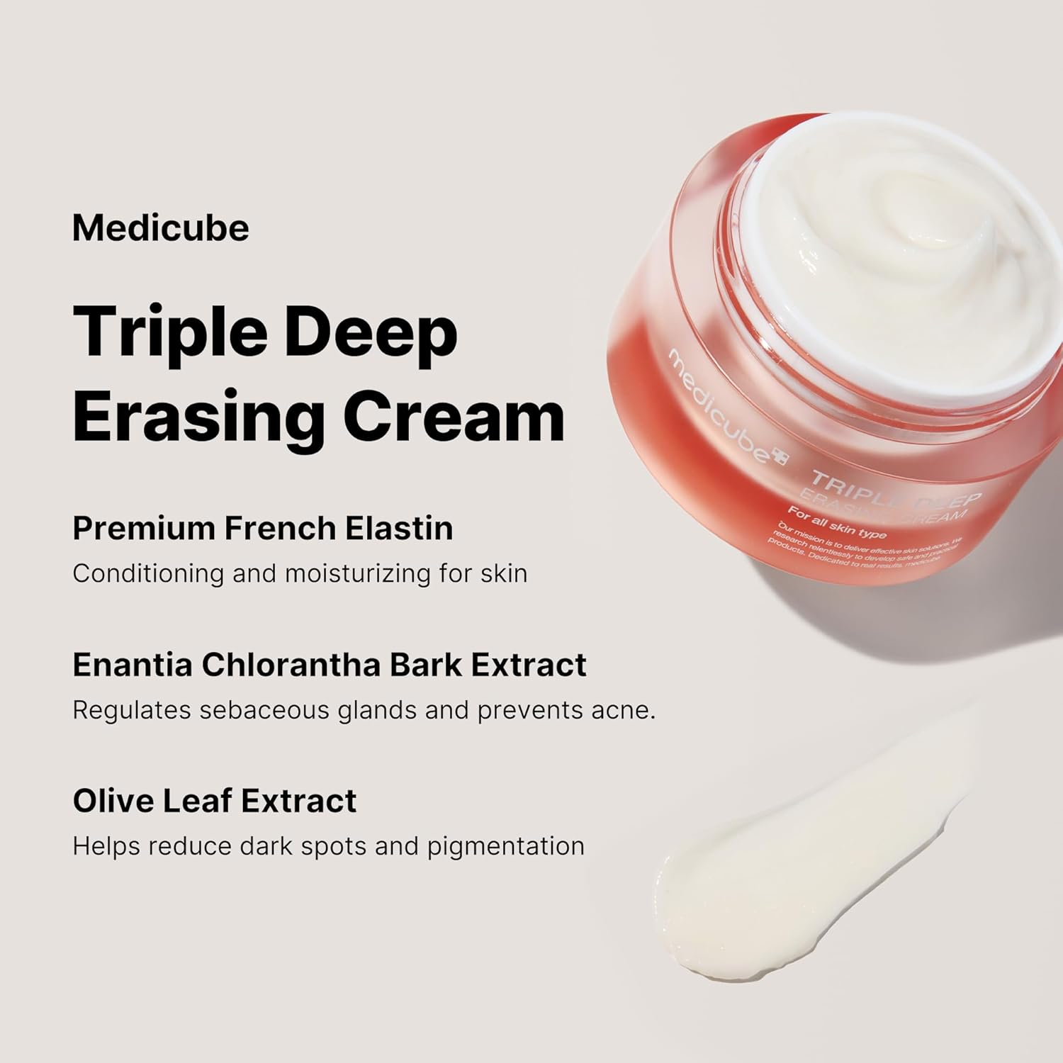 Medicube Triple Collagen Cream - Hydrating &amp; Firming Moisturizer  1.69 oz
