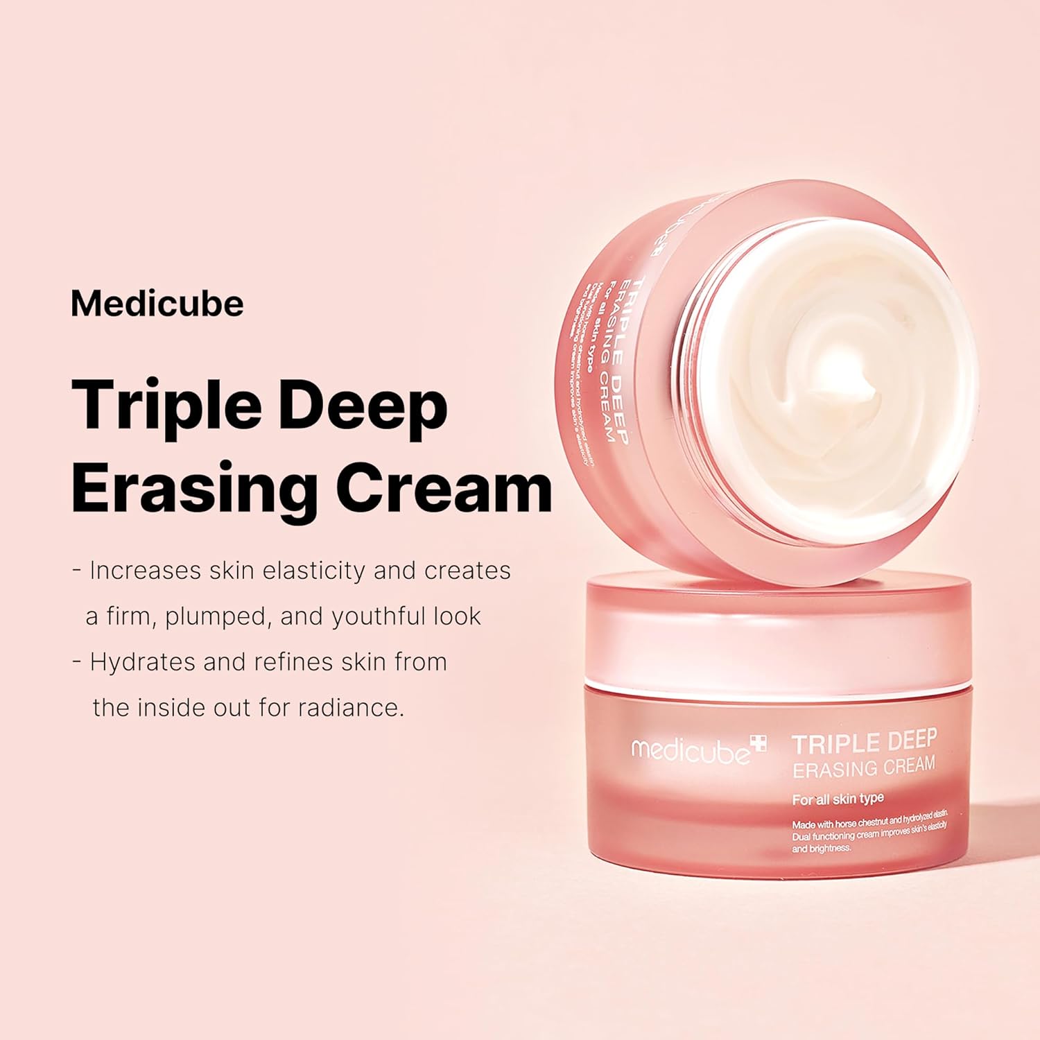 Medicube Triple Collagen Cream - Hydrating &amp; Firming Moisturizer  1.69 oz