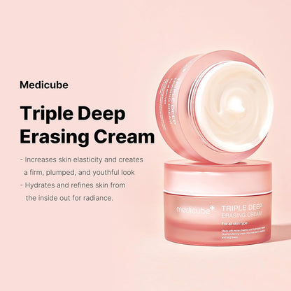 Medicube Triple Collagen Cream - Hydrating &amp; Firming Moisturizer  1.69 oz