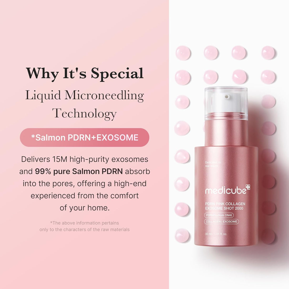 Medicube PDRN Pink Collagen Exosome Shot Serum 2,000 PPM 1.01 fl.oz