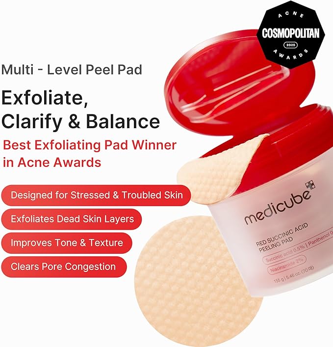 medicube Red Succinic Acid Peeling Pads 155g