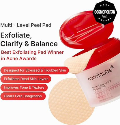 medicube Red Succinic Acid Peeling Pads 155g