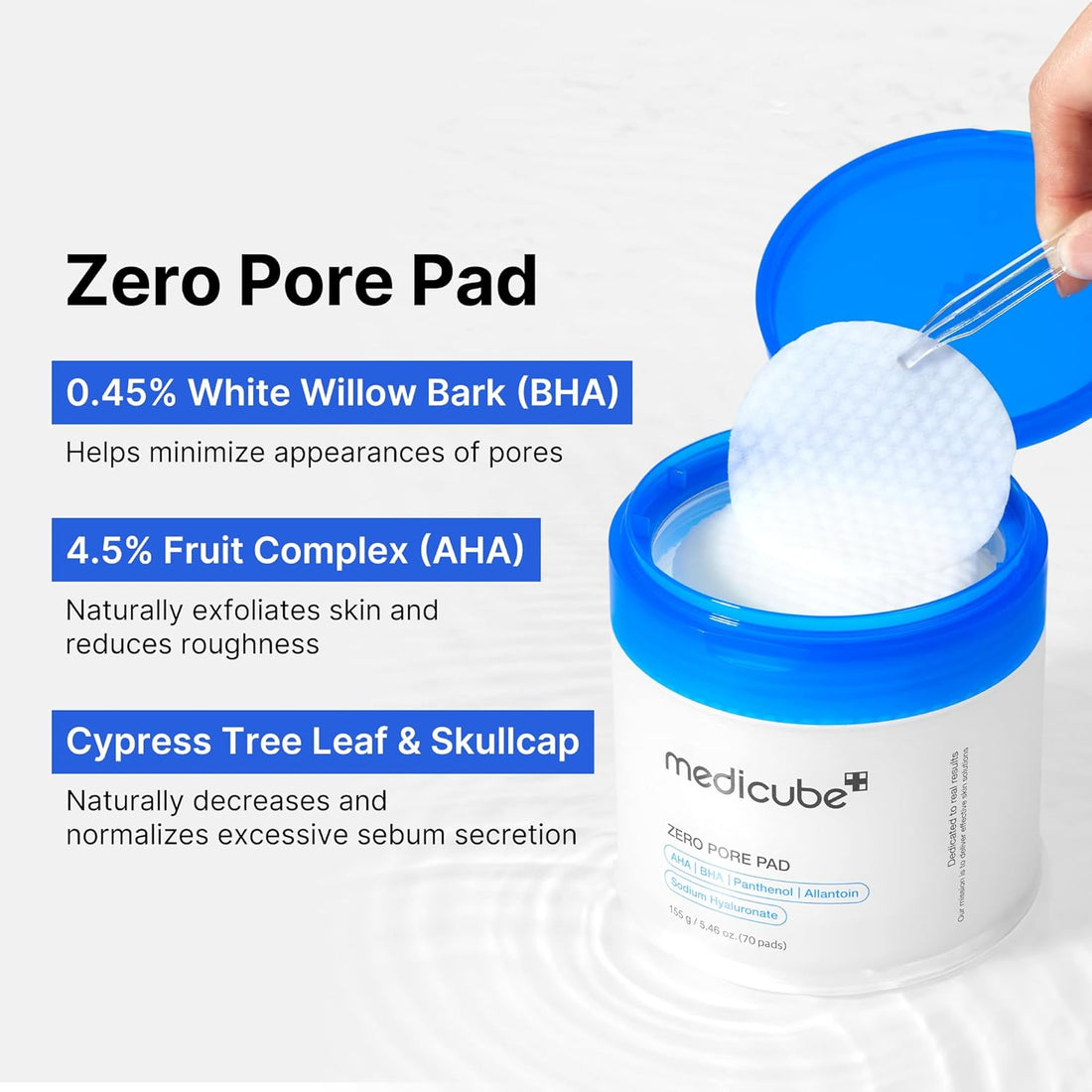 Medicube Zero Pore Pads 2.0, Dual-Textured Facial Toner Pads