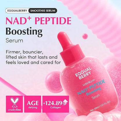 EQQUALBERRY - Lush Blush NAD+ Peptide Boosting Serum (30 ml)