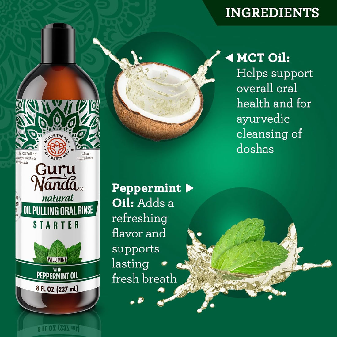 GuruNanda Oil Pulling (8 Fl.Oz)