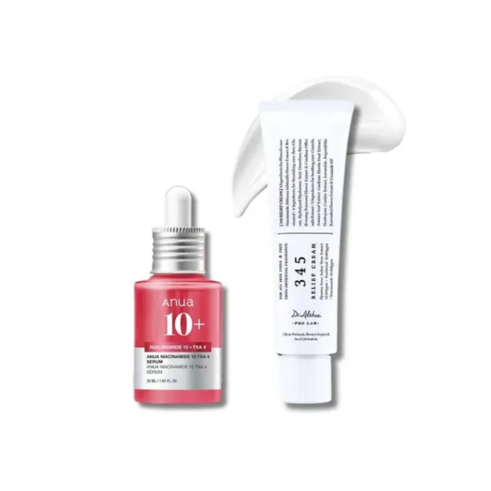 Dr. Althea 345 Relief Cream &amp; Anua Niacinamide 10% Txa 4% Serum Set