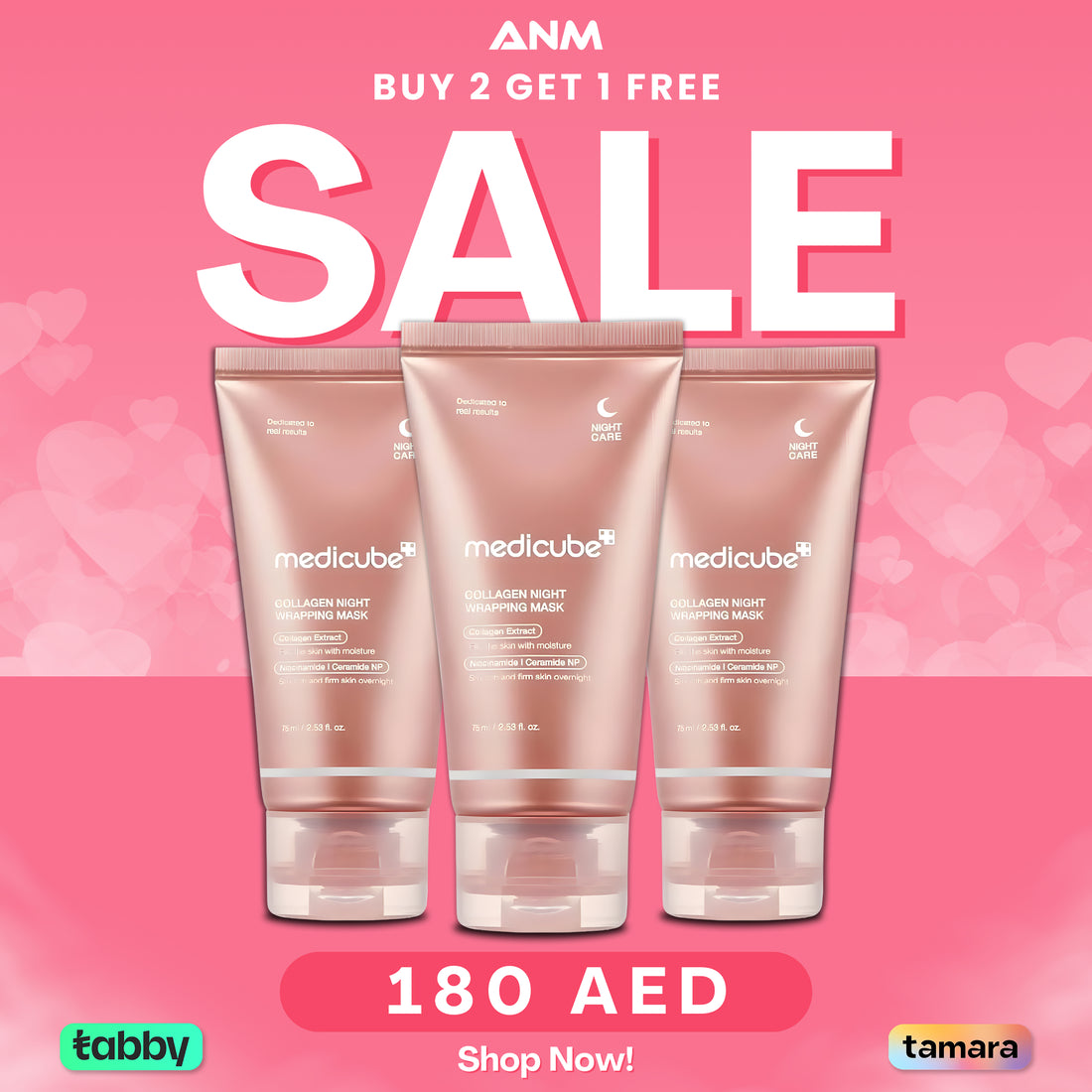 MEDICUBE COLLAGEN NIGHT MASK BUY 2 GET 1 FREE