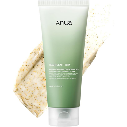 ANUA Heartleaf Quercetinol Pore Deep Cleansing Foam, 150ml/5.07 fl.oz.