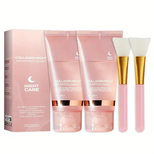 Collagen Night Wrapping Peel Off Facial Mask Pack of 2