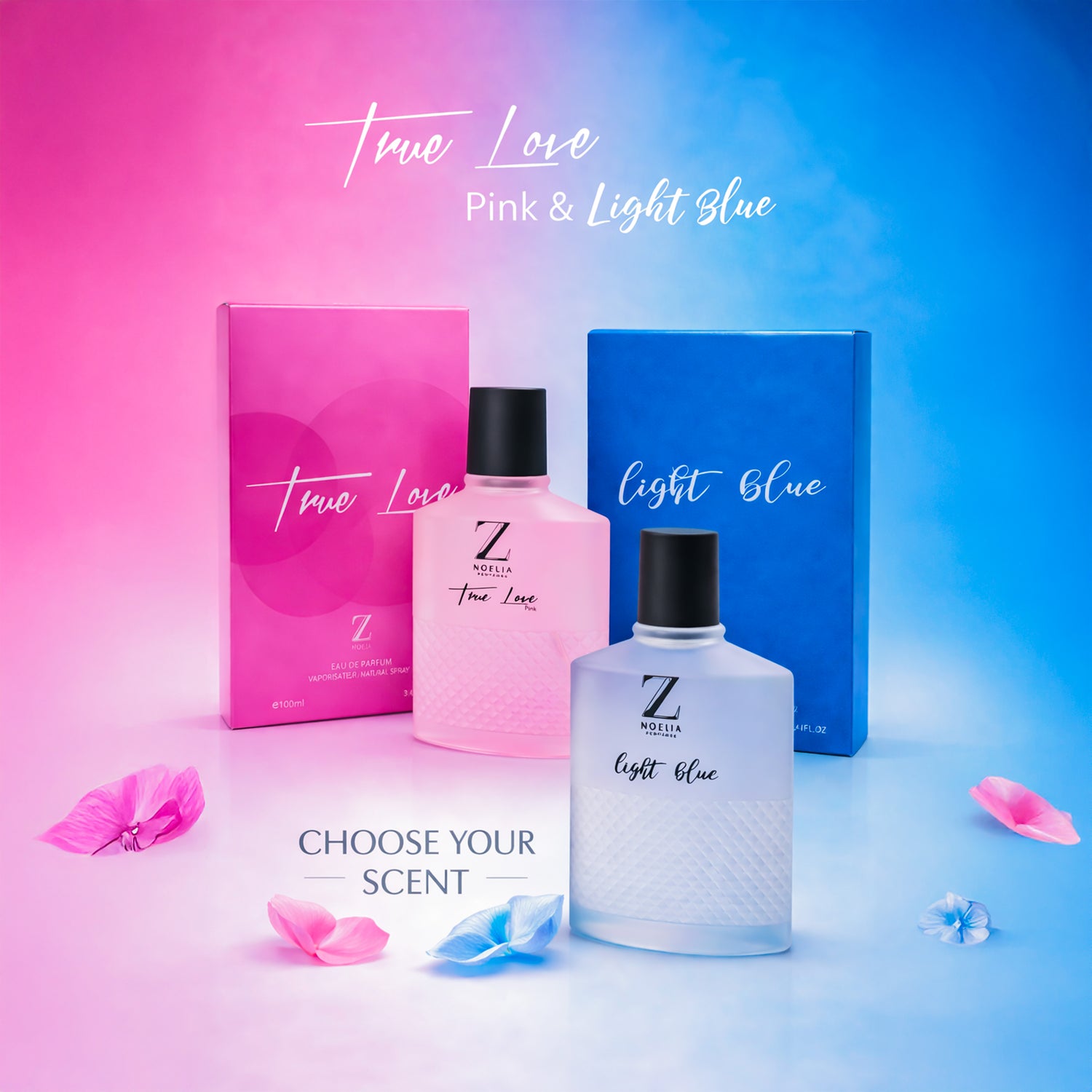 True Love Pink &amp; Light Blue Duo by Z Nioeia